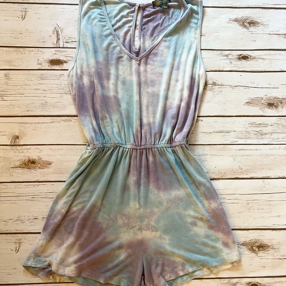 🛍Good Luck Gem Tye Dye Romper